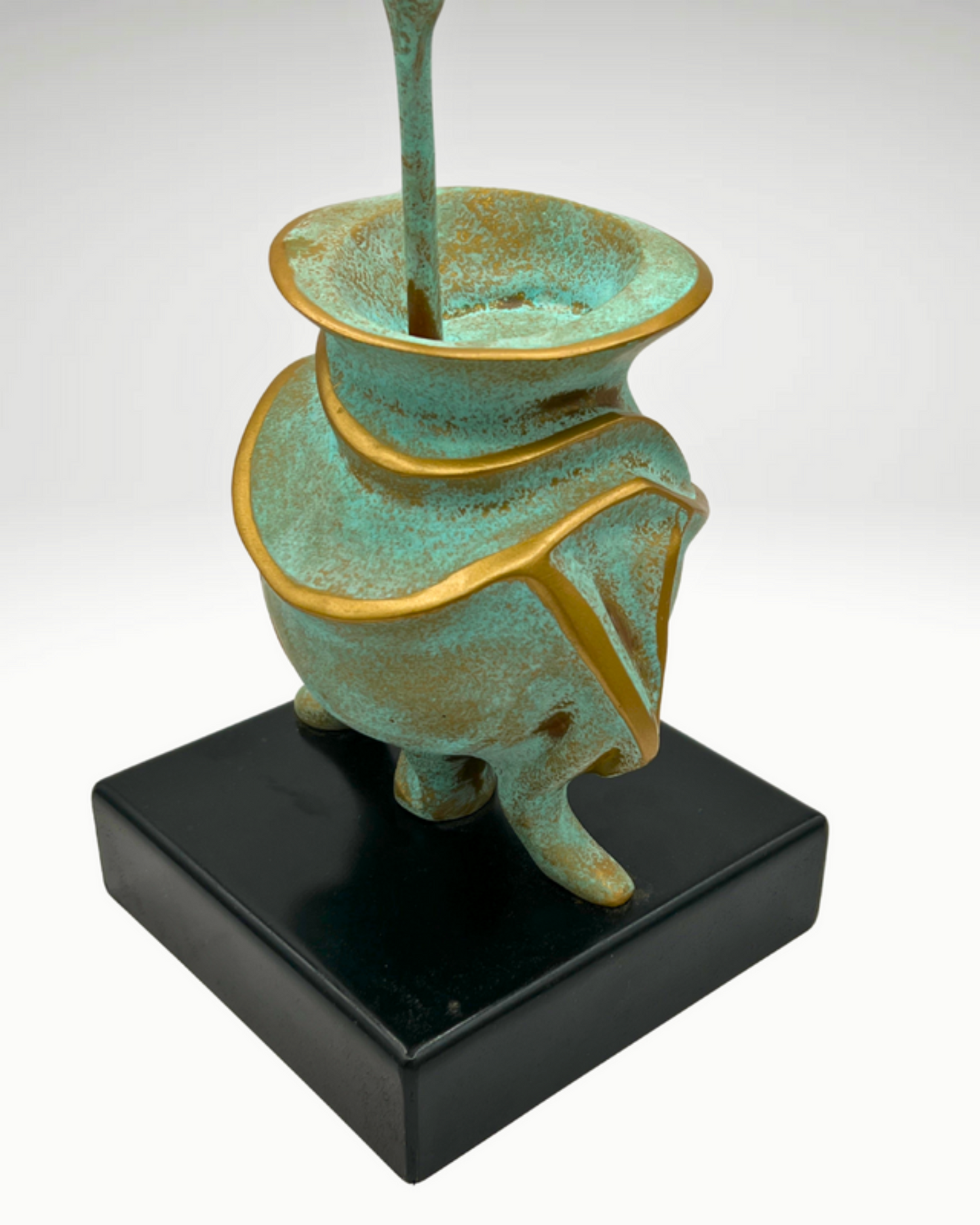 Cuia Patinated Resin Gourd Sculpture by Gloria Corbetta