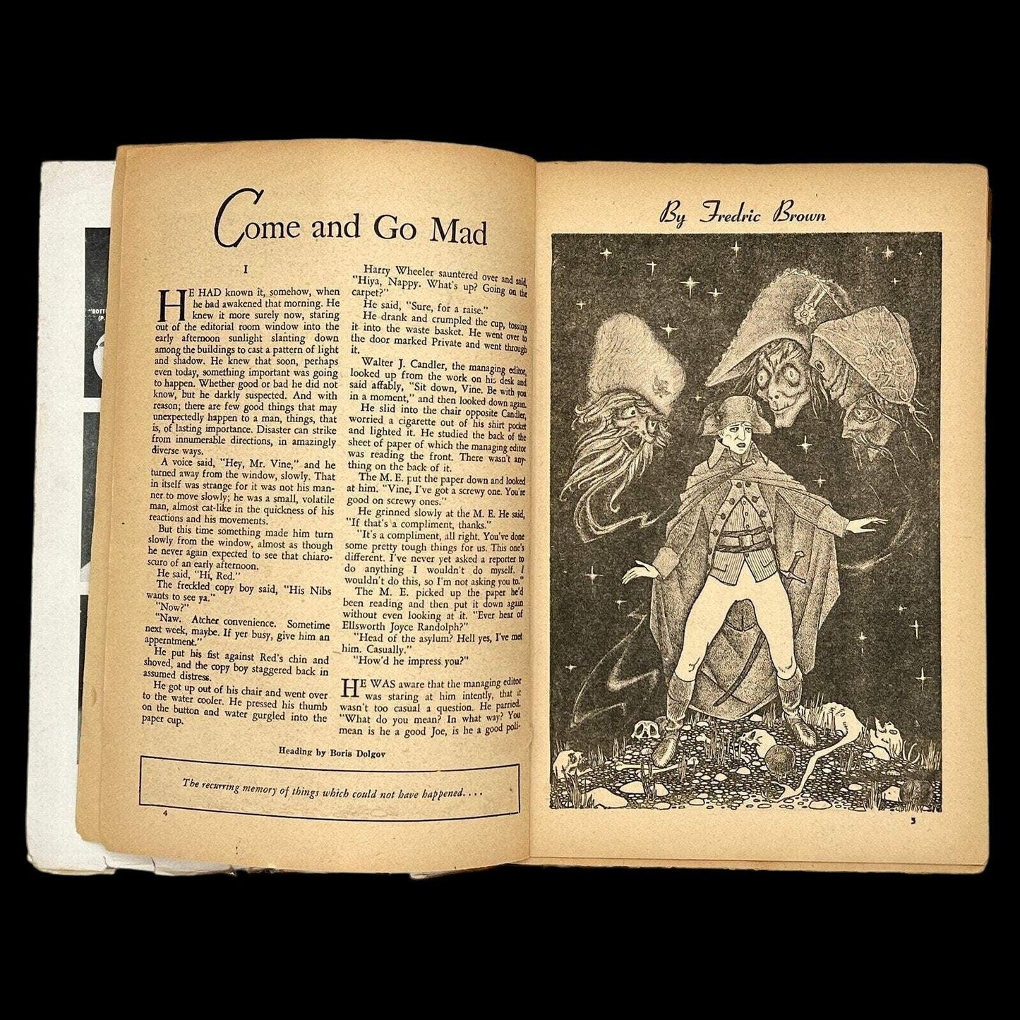 Vintage "Weird Tales" Pulp Magazine - July 1949, Brown, Quinn, Bloch - That’s My JAmm