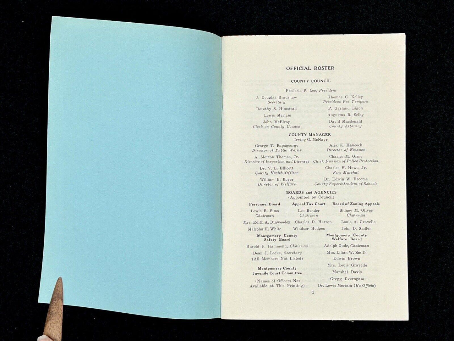 Western Gateway to the National Capital, Noma Thompson 1949, and MoCo Ephemera - That’s My JAmm