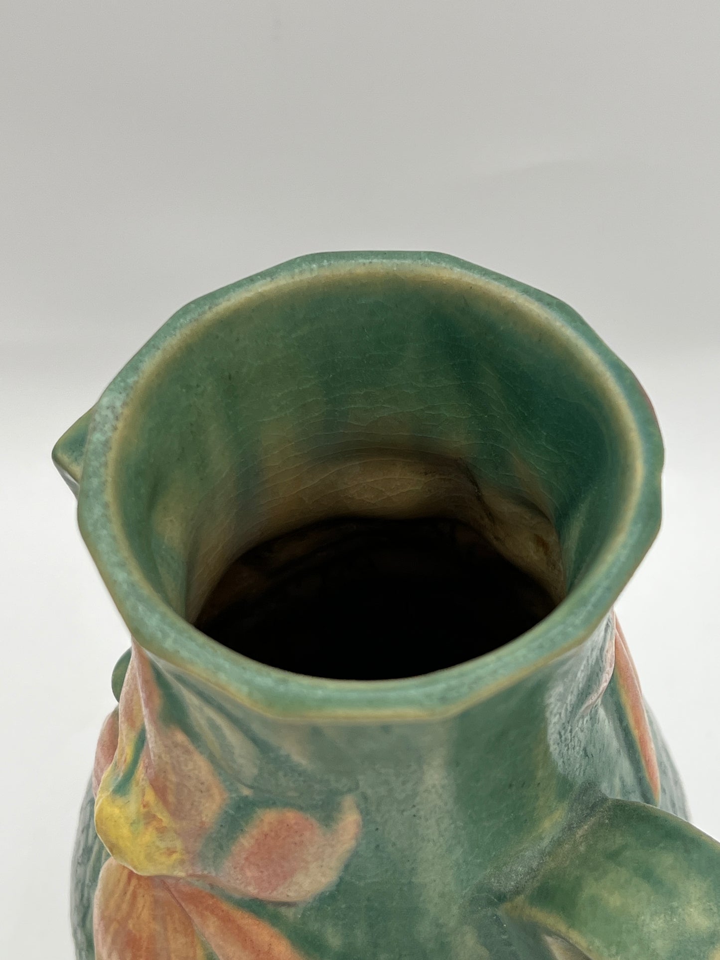 Roseville Pottery Clematis Double-Handled Vase