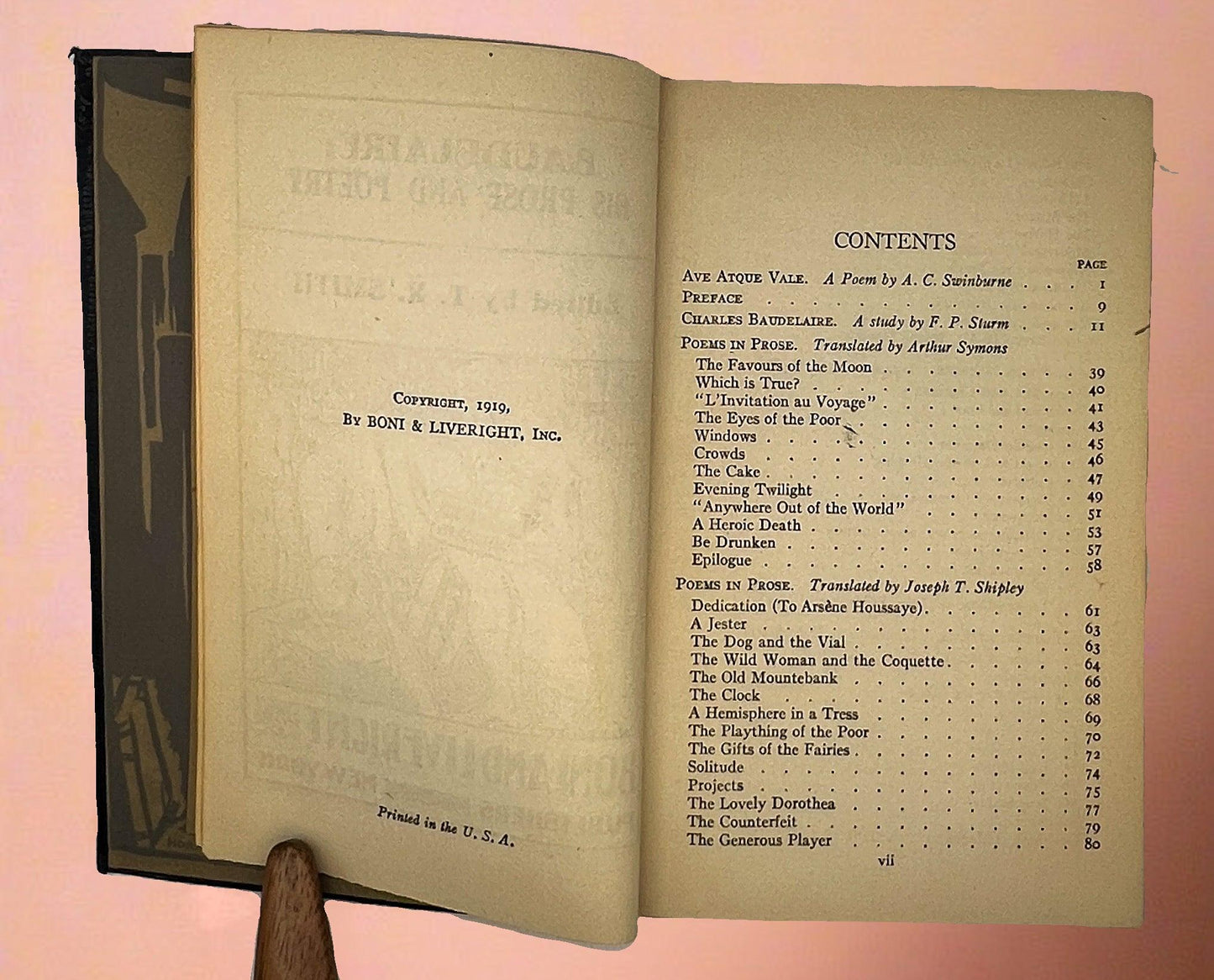 Modern Library 1919 Edition "Baudelaire: His Prose and Poetry" - That’s My JAmm