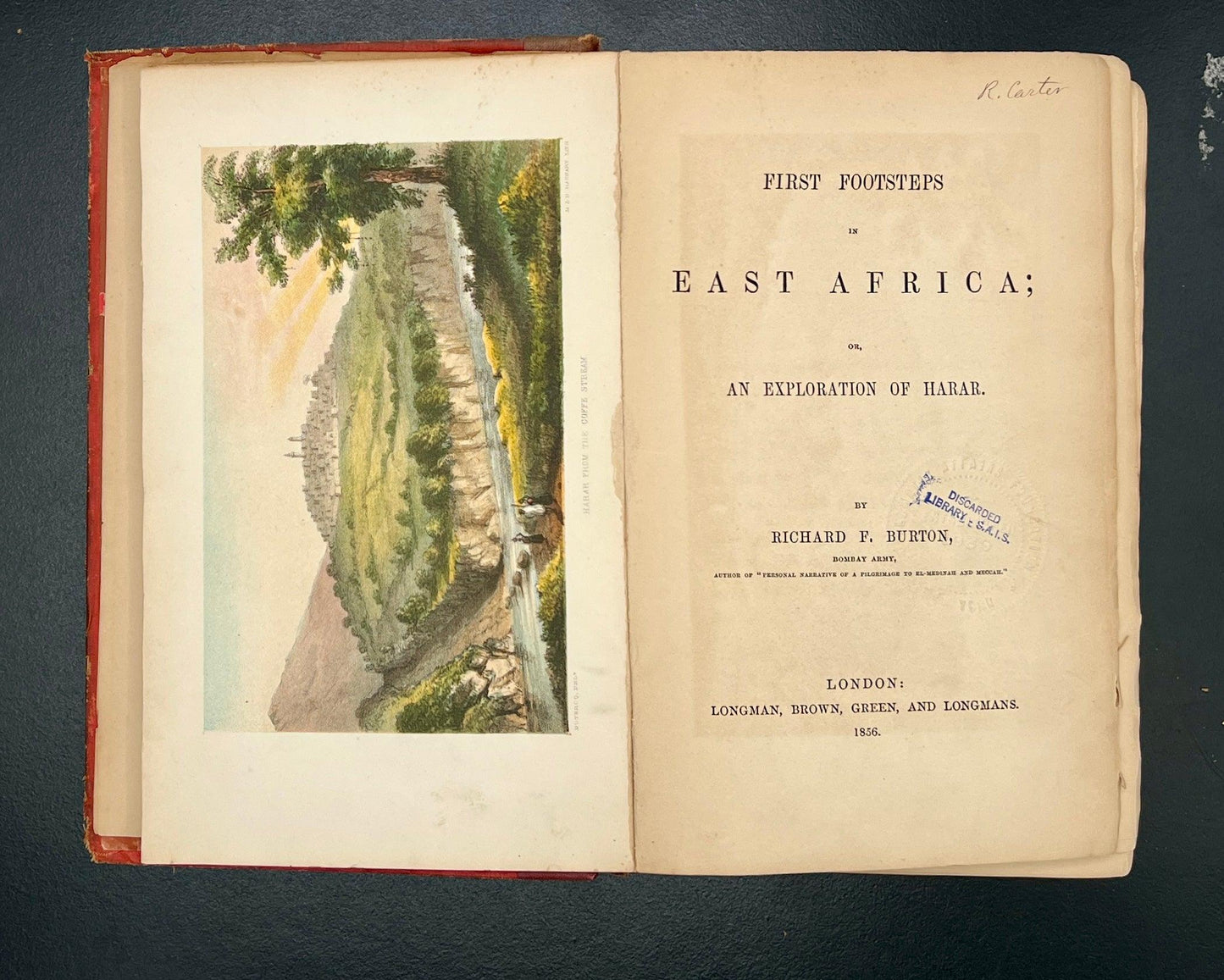 First Footsteps in East Africa, Richard F Burton, 1856 1st Edition - That’s My JAmm