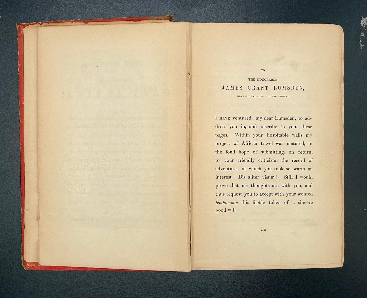 First Footsteps in East Africa, Richard F Burton, 1856 1st Edition - That’s My JAmm
