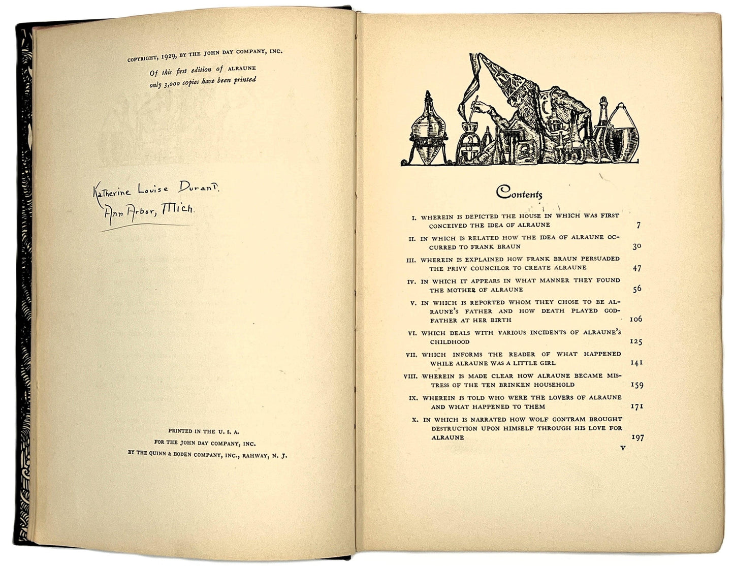Alraune by Hanns Heinz Ewers - 1929 Rare Illustrated Edition - That’s My JAmm