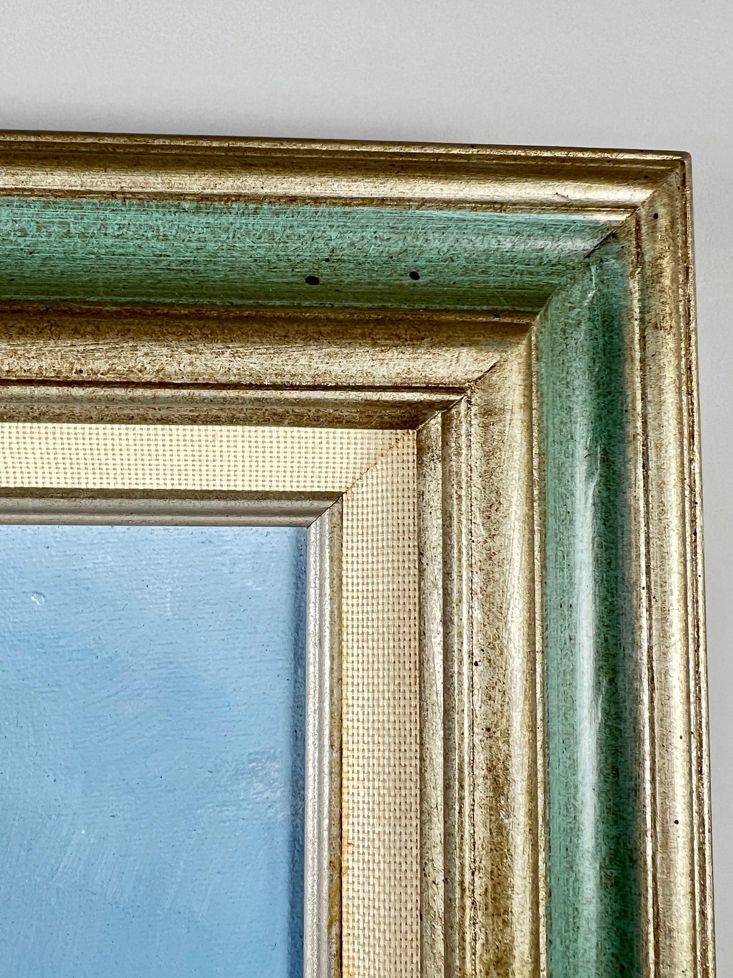 Beader Framed Oil on Canvas of Flowers in a Vase - That’s My JAmm