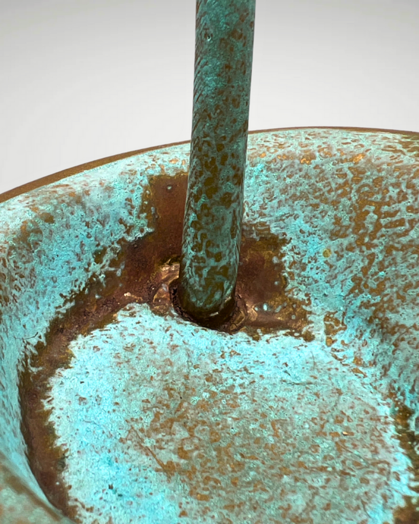 Cuia Patinated Resin Gourd Sculpture by Gloria Corbetta