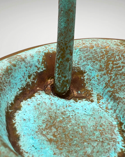 Cuia Patinated Resin Gourd Sculpture by Gloria Corbetta