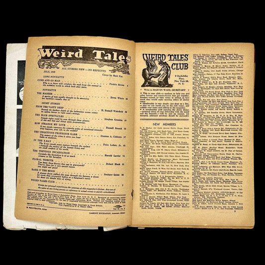 Vintage "Weird Tales" Pulp Magazine - July 1949, Brown, Quinn, Bloch - That’s My JAmm