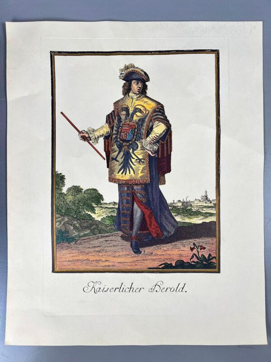 Antique Military Officer Prints by Larmessin  Knotel - Vintage Wall Art Decor