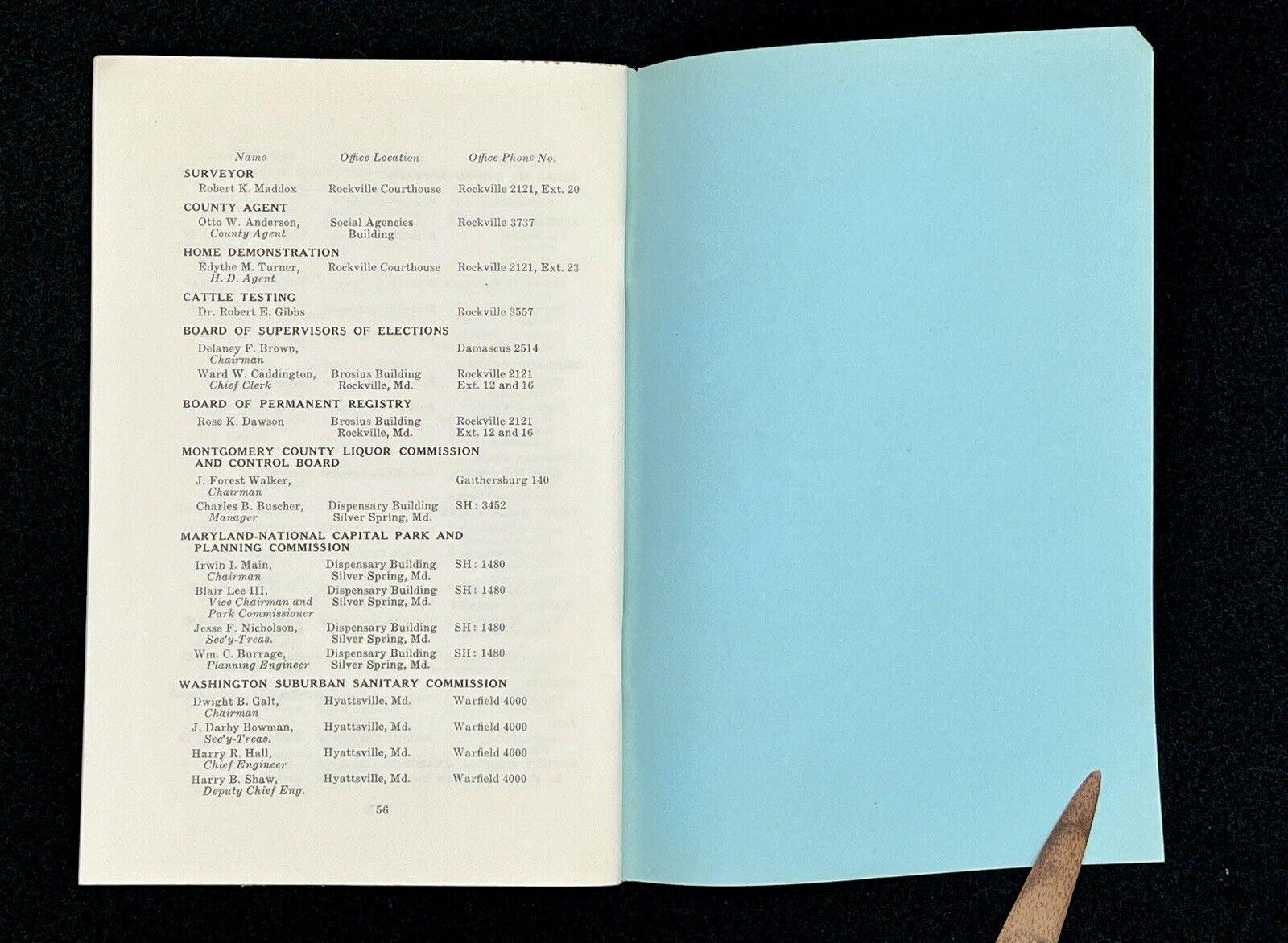 Western Gateway to the National Capital, Noma Thompson 1949, and MoCo Ephemera - That’s My JAmm