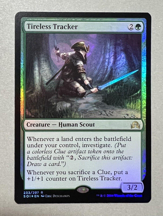 MTG Tireless Tracker Shadows Over Innistrad 233/297 Foil Rare - That’s My JAmm