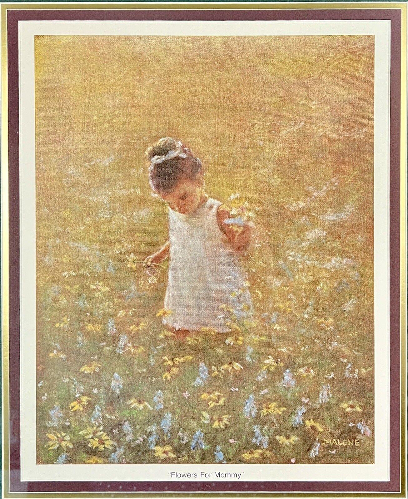 Betty Malone "Flowers for Mommy" 20" x 23" Framed Lithograph - That’s My JAmm