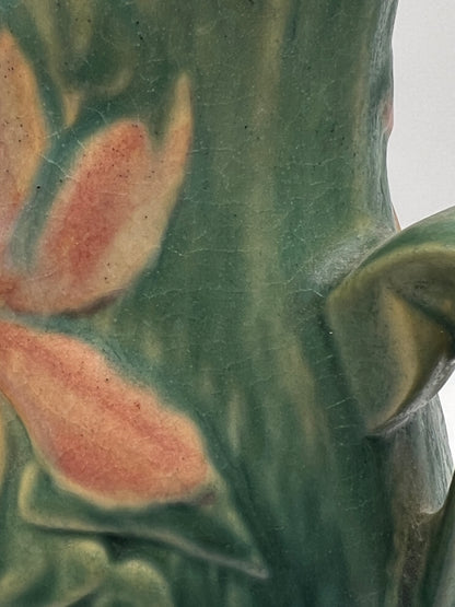Roseville Pottery Clematis Double-Handled Vase