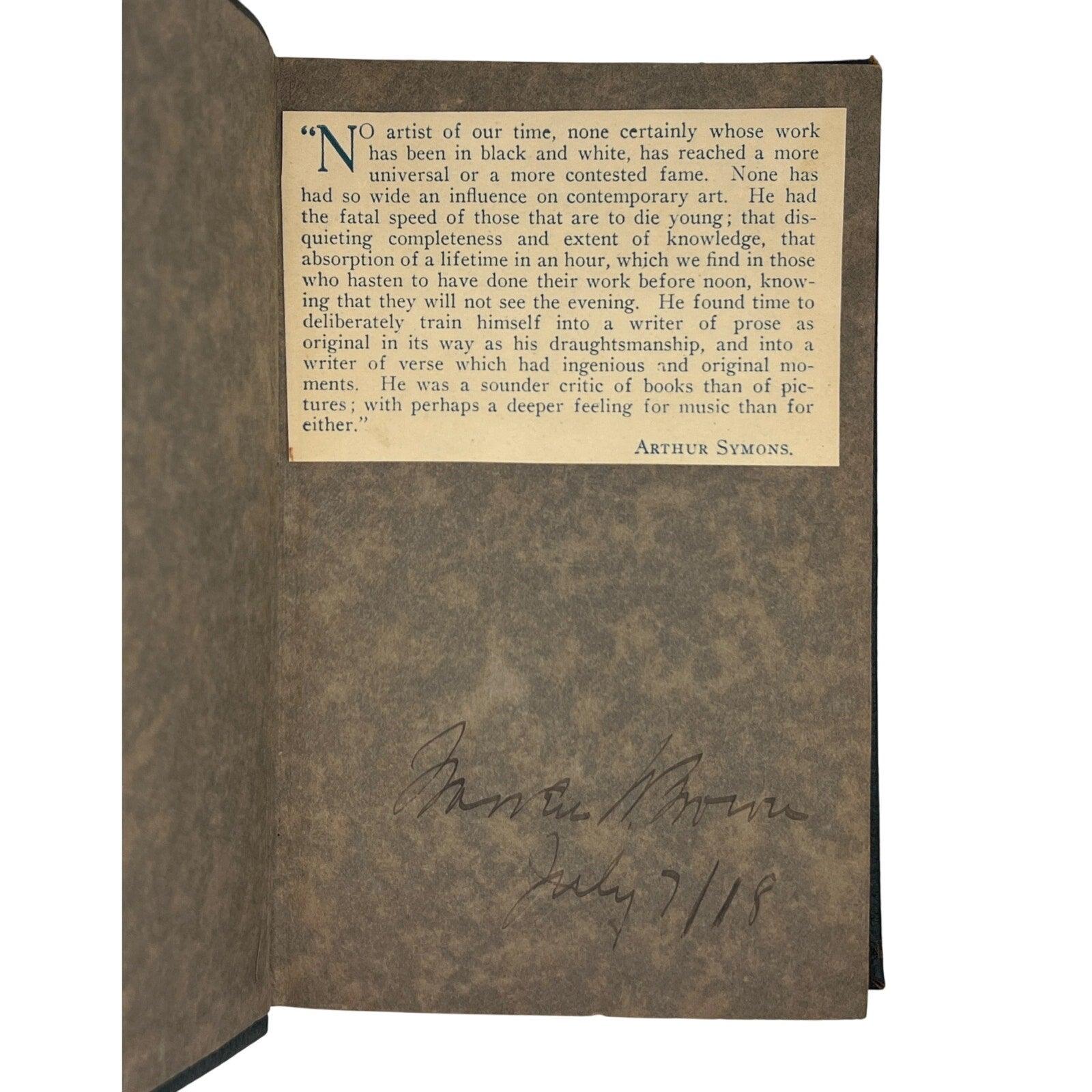 Antique 1918 Modern Library Edition- “The Art of Aubrey Beardsley" - That’s My JAmm