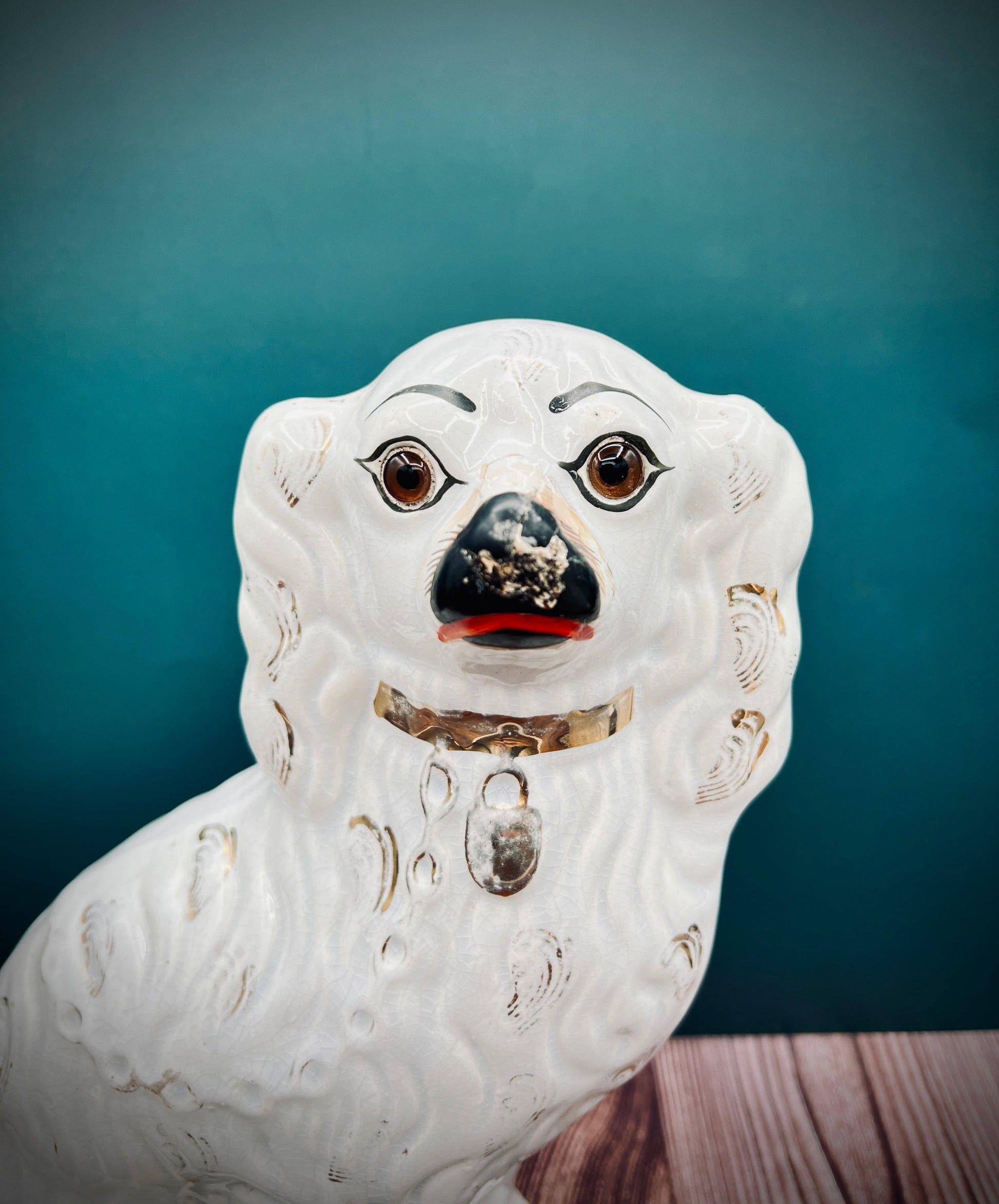 Antique Staffordshire Porcelain Dog Figurines - Pair of Collectible English Ceramic Dogs - That’s My JAmm