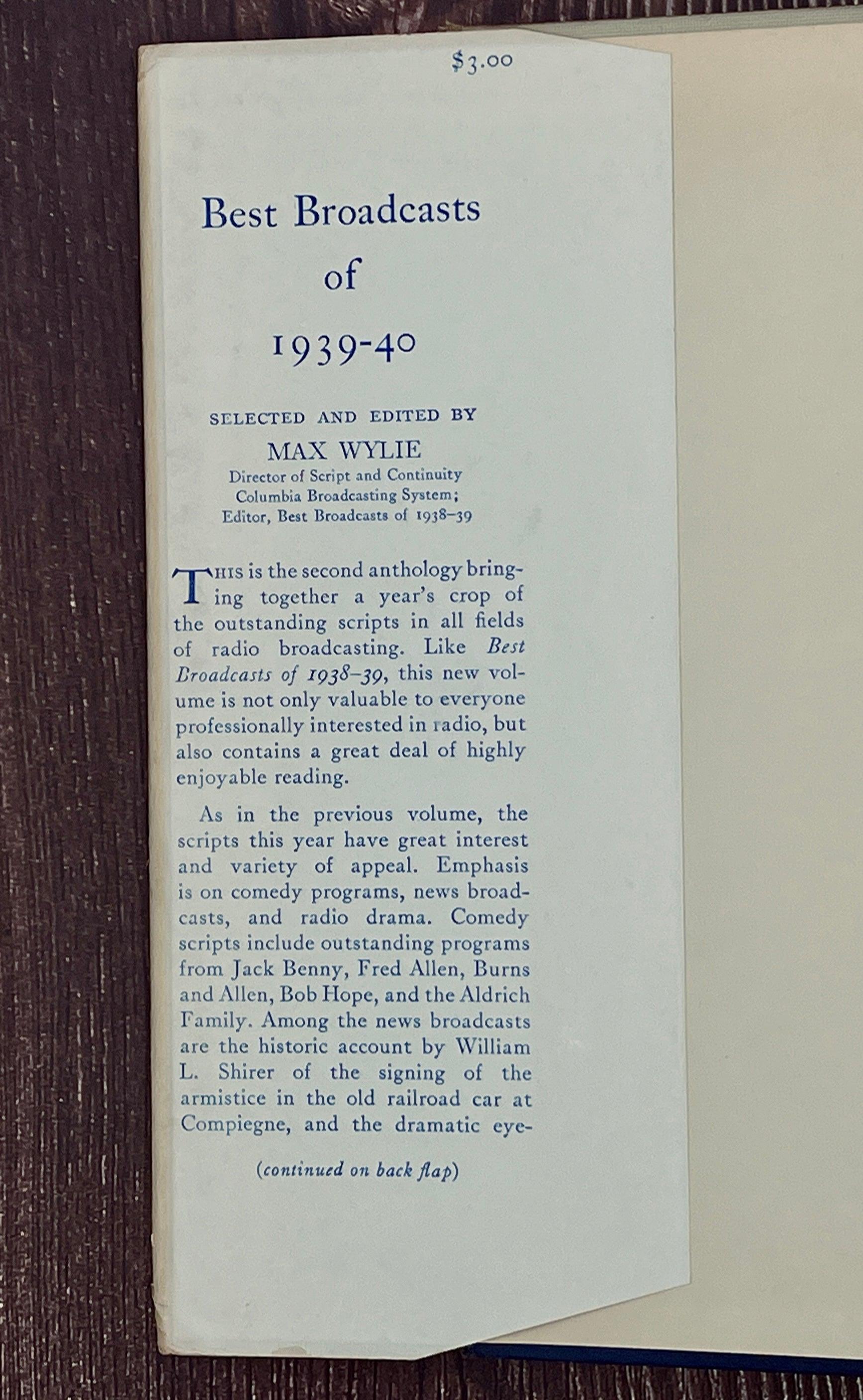 Best Broadcasts of 1939-40 by Max Wylie - That’s My JAmm