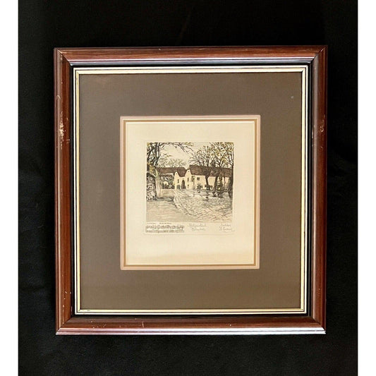 Czoernig Heiligenstadt, Pfarrplatz Etching with Beethoven’s Piano Sonata No.26 - That’s My JAmm
